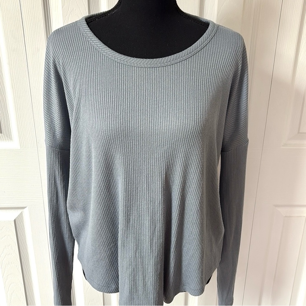 rag & bone Ribbed Drop Shoulder Top - Picture 2 of 14